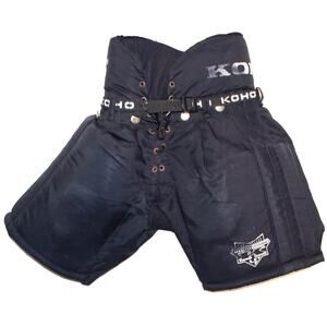 Vintage Koho Ultimate Padded Ice Hockey Black Pants- Junior Small 23"-25"